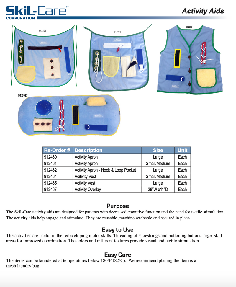 Load image into Gallery viewer, SkiL-Care Activity Apron, Activity Aids - Apron, Vest or Overlay
