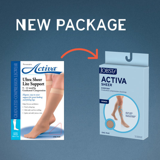 JOBST Actvia Sheer 20-30 Knee High, Closed Toe