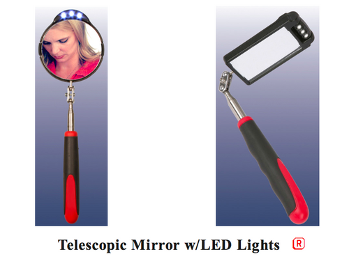 Kinsman Enterprises Telescopic Mirror with LED Lights