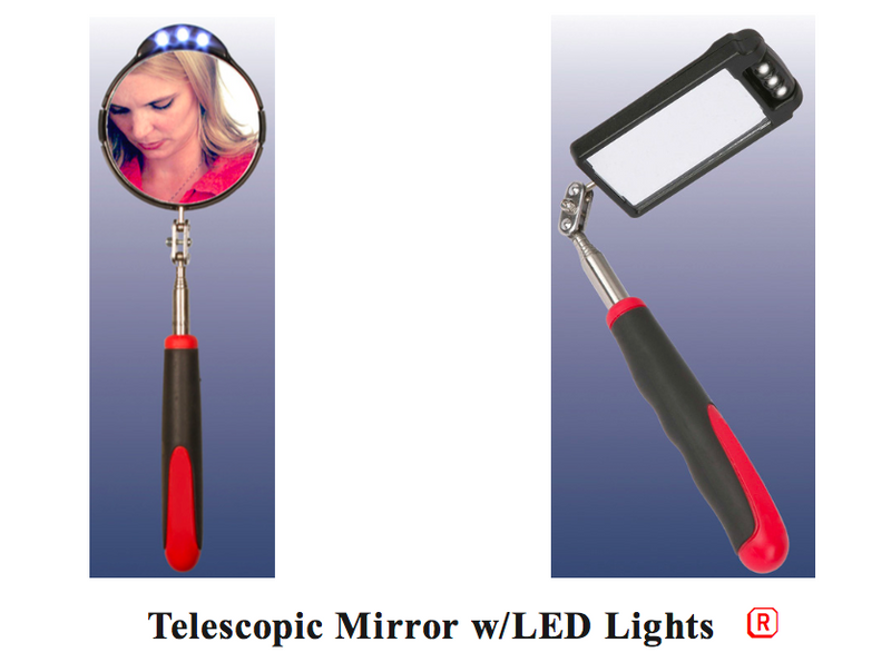 Load image into Gallery viewer, Kinsman Enterprises Telescopic Mirror with LED Lights
