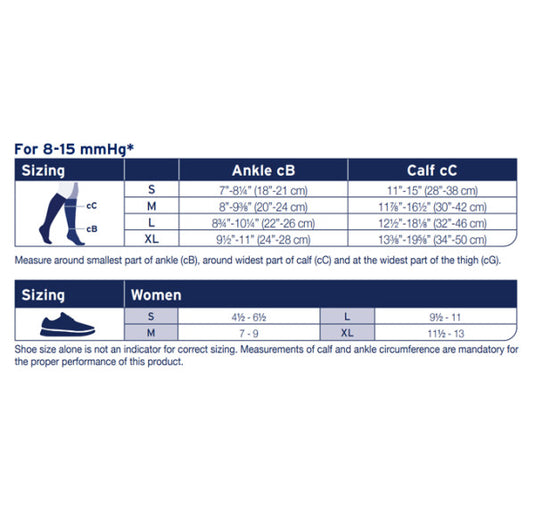 JOBST ACTIVA Sheer 8-15 mmHg Compression Socks Knee High, Closed Toe