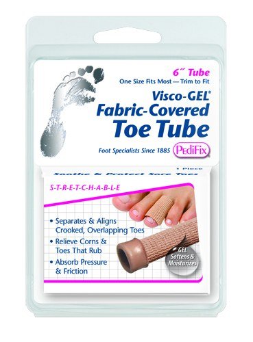 Pedifix Visco-GEL Fabric-Covered Toe Tube, Each