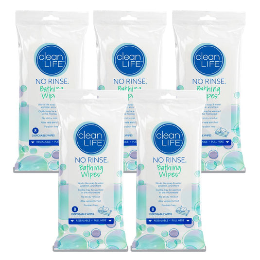 CleanLife No Rinse® Bathing Wipes