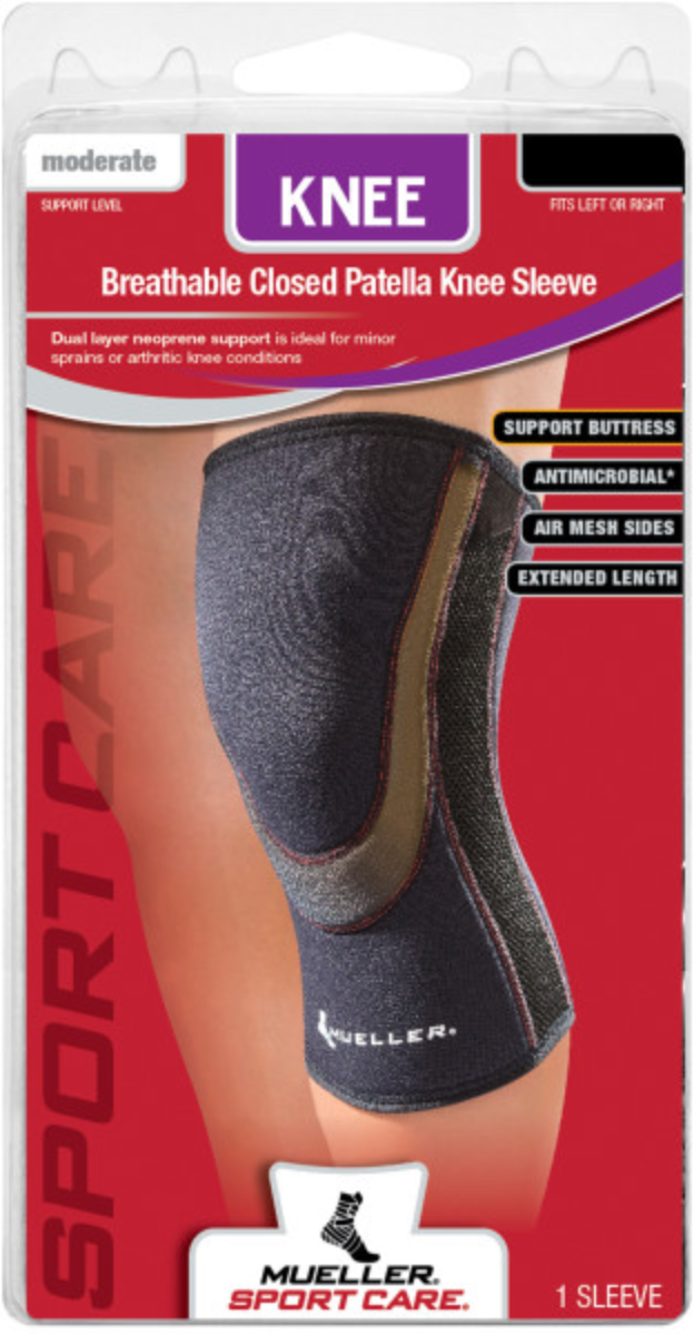 Load image into Gallery viewer, Mueller Sports Medicine Breathable Closed Patella Knee Sleeve
