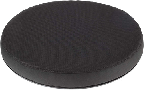 FOMI Premium Firm Swivel Gel Seat Cushion | 360 Degree Rotation | Round Thick Disc Pad for Home or Office Chair, Wheelchair, Boat, Stool | Pressure Sore Relief, Prevents Sweaty Bottom