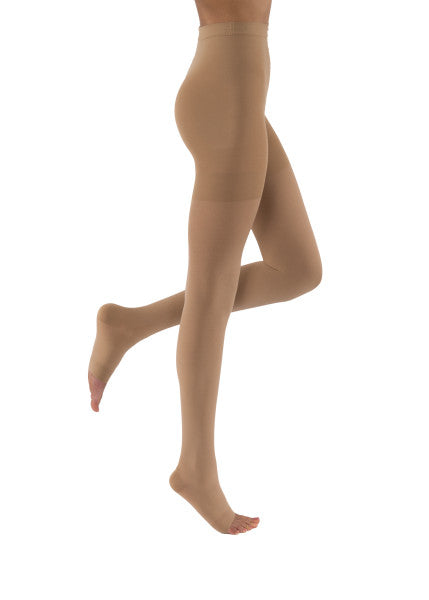 JOBST Relief Compression Waist High, 30-40 mmHg Open Toe, Beige