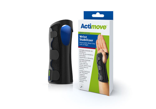 Actimove Wrist Stabilizer Removable Metal Stay, Left or Right