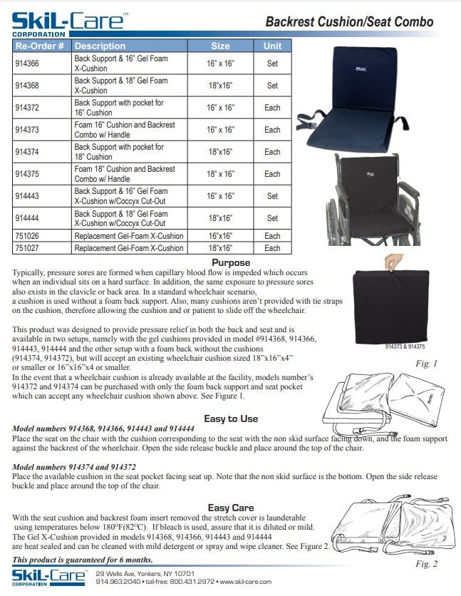 Load image into Gallery viewer, SkiL-Care Backrest Seat Combo
