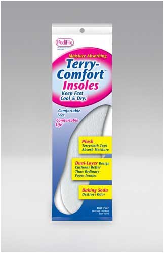 Load image into Gallery viewer, Pedifix Sockless Insoles With Terry Comfort One Size Fits Most Pair
