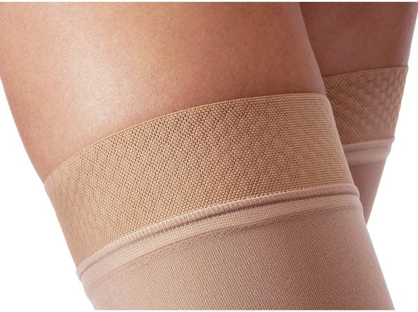 Load image into Gallery viewer, JOBST Relief Petite Silicone Compression Thigh High, 20-30 mmHg Open Toe
