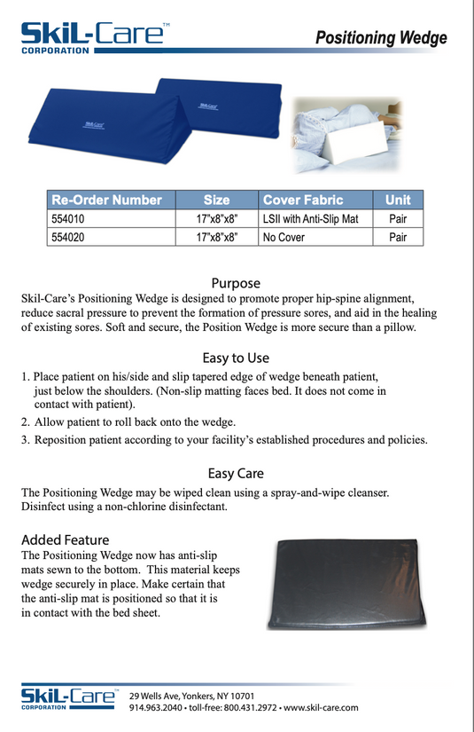 SkiL-Care 45-Degree 17"L Positioning Wedge