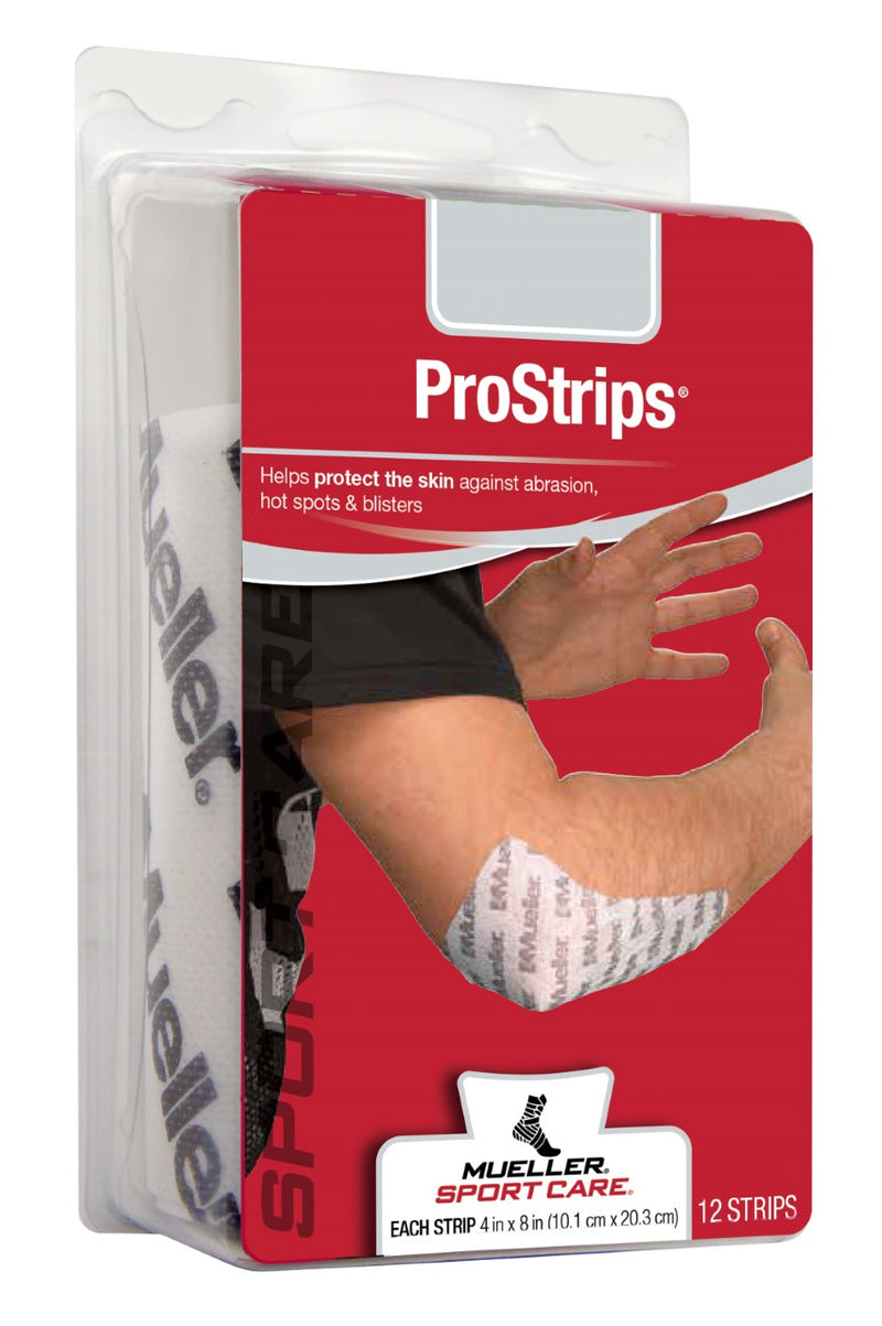 Load image into Gallery viewer, Mueller ProStrips 12 - 4&quot; x 8&quot; pre-cut adhesive mesh for elbow Abrasion control
