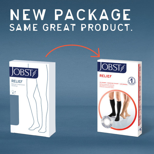 Load image into Gallery viewer, JOBST Relief Silicone Compression Thigh High, 30-40 mmHg Closed Toe
