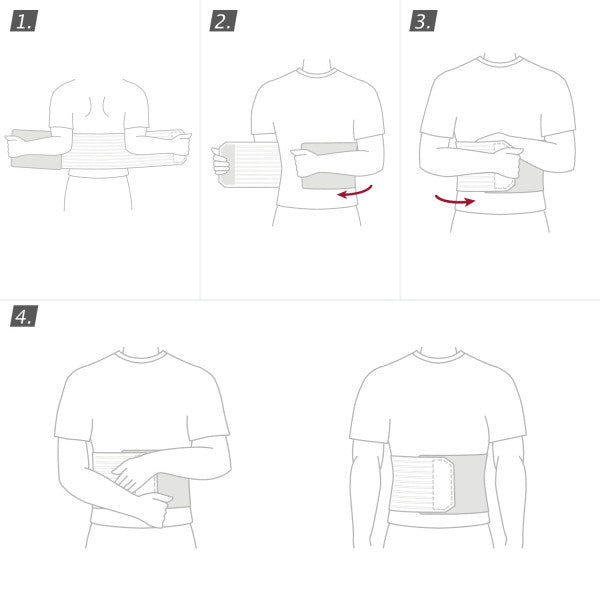 Load image into Gallery viewer, Actimove Abdominal Binder Comfort with Soft Pad
