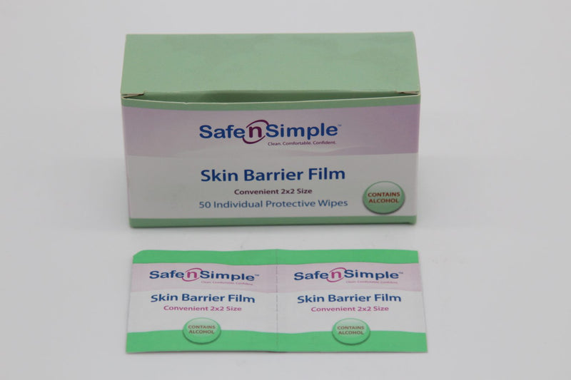 Load image into Gallery viewer, Safe n&#39; Simple Skin Barrier Wipes 2&quot; x 2&quot; with Alcohol 50 ct
