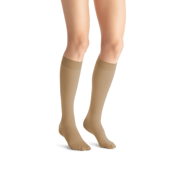 Load image into Gallery viewer, JOBST Women&#39;s Opaque Petite Knee High 15-20 mmHg Closed Toe
