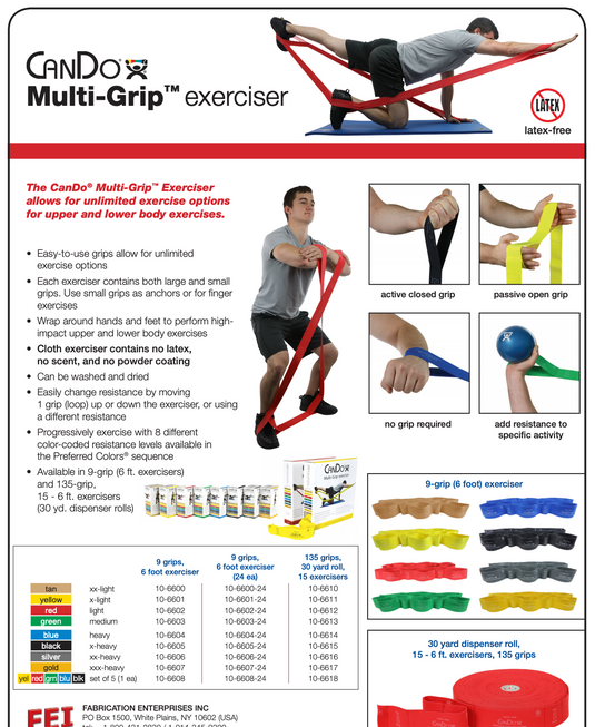 CanDo Multi-Grip Resistive Exerciser