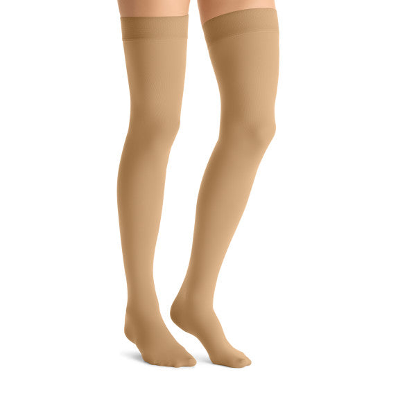 Load image into Gallery viewer, JOBST Women&#39;s Opaque Thigh High Dot 20-30 mmHg Closed Toe
