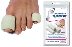 Pedifix Tubular-Foam Toe Bandages, Package of 3