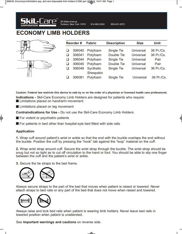 Load image into Gallery viewer, SkiL-Care Economy Foam Limb Holder
