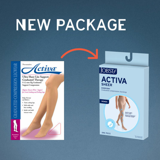 JOBST Activa Sheer 20-30 mmHg Waist High, Close Toe