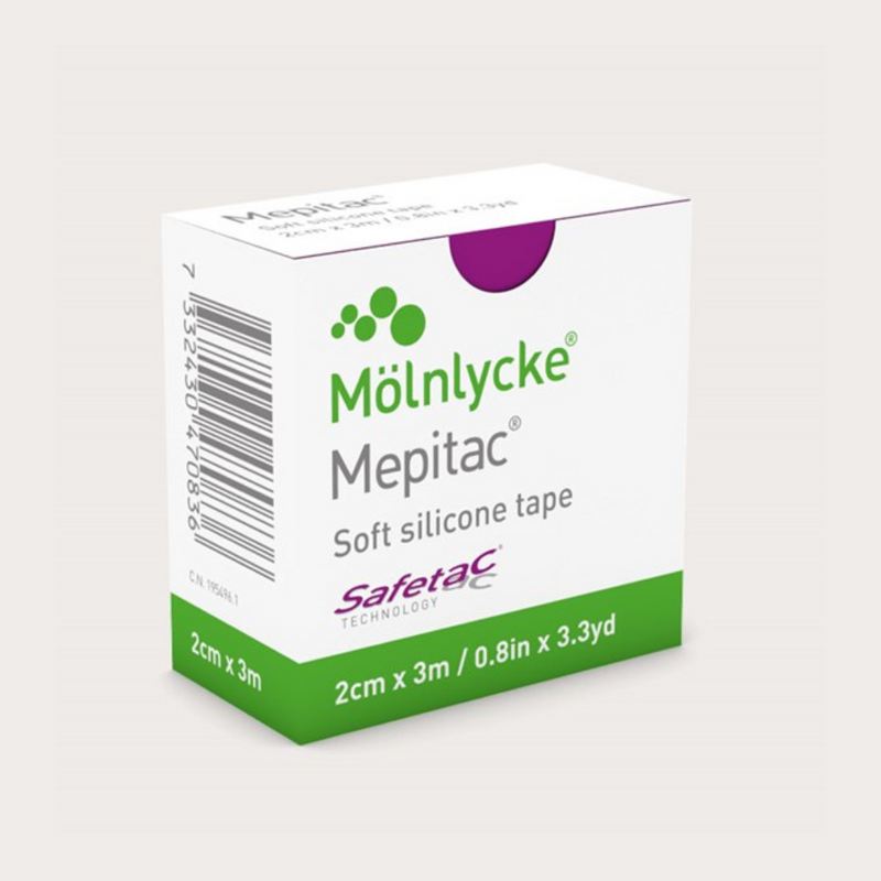 Load image into Gallery viewer, Molnlycke Mepitac Soft Silicone Tape - Fixation Dressing
