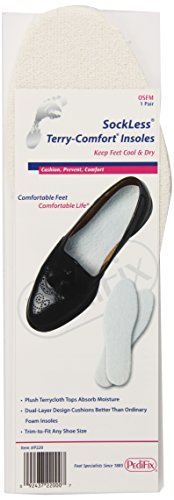 Load image into Gallery viewer, Pedifix Sockless Insoles With Terry Comfort One Size Fits Most Pair
