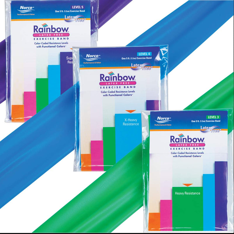 Load image into Gallery viewer, Rainbow™ Latex-Free Exercise Bands Multi-Packs
