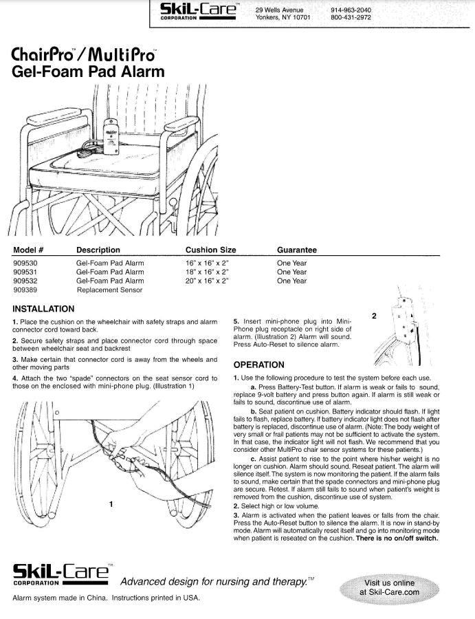 Load image into Gallery viewer, SkiL-Care Gel-Foam Cushion and Sensor
