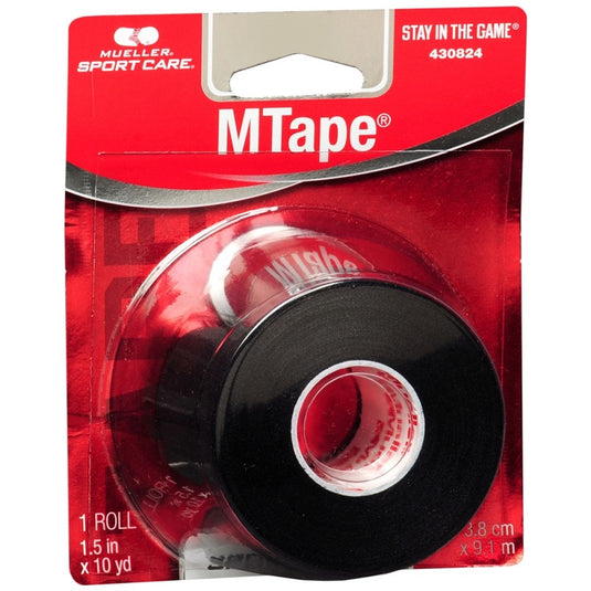 Mueller MTape, Clamshell, 1.5in x 10 yd