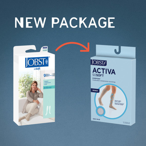 Load image into Gallery viewer, JOBST ACTIVA SoSoft 8-15 mmHg Compression Socks Knee High, Closed Toe, Ribbed
