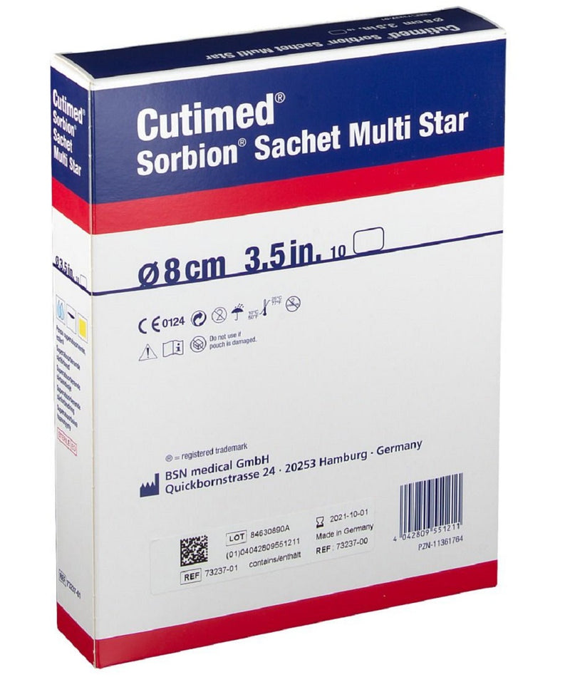 Load image into Gallery viewer, BSN Medical Cutimed Sorbion Sachet Multi Star Dressing
