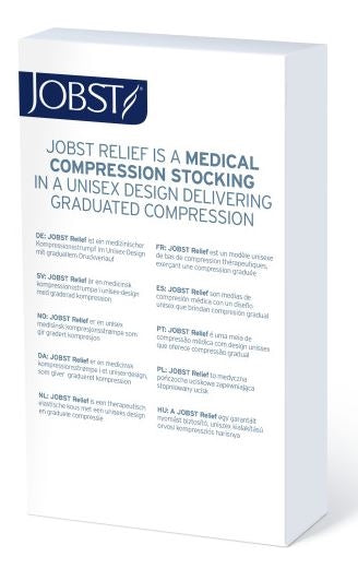 Load image into Gallery viewer, JOBST Relief Compression Stockings 20-30 mmHg Petite Waist High Closed Toe
