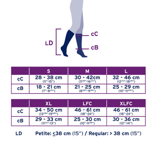 JOBST Opaque Knee High 30-40 mmHg Open Toe