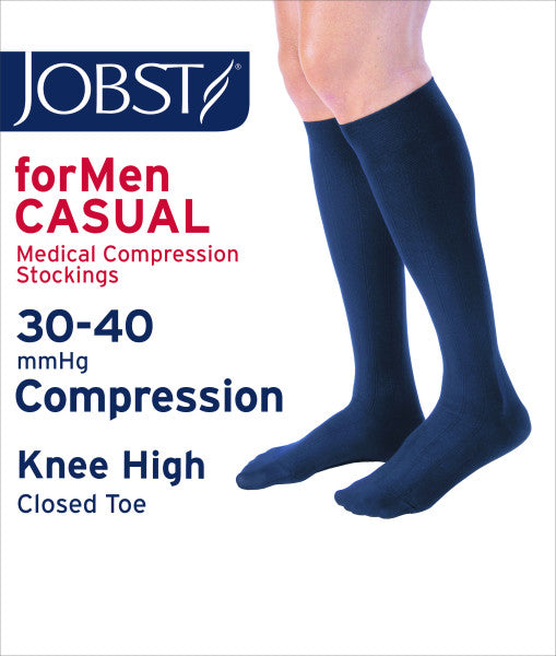 JOBST forMen Casual 30-40mmHg Knee High Socks