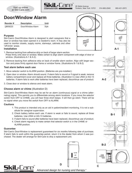 SkiL-Care Door/Window Alarm