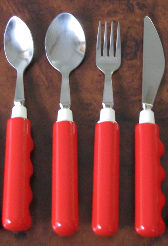 Kinsman Comfort Grip Utensils, Red