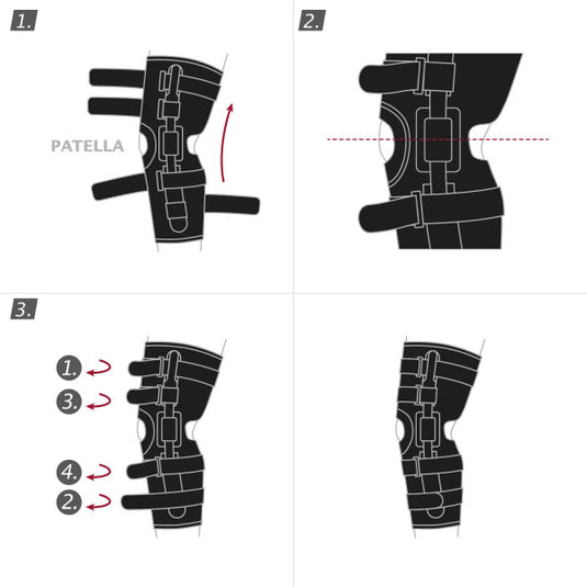 Actimove Knee Brace with Composite Polycentric Hinges