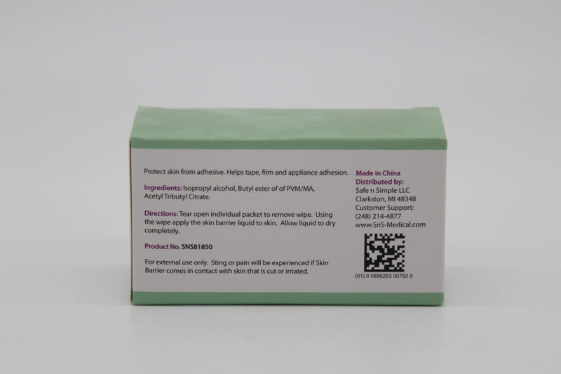 Load image into Gallery viewer, Safe n&#39; Simple Skin Barrier Wipes 2&quot; x 2&quot; with Alcohol 50 ct
