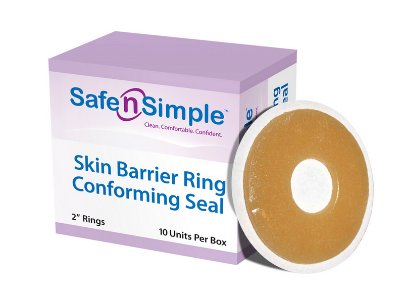 Load image into Gallery viewer, Safe n&#39; Simple Conforming Skin Barrier Ring Adhesive Seals, 10 Rings/Box
