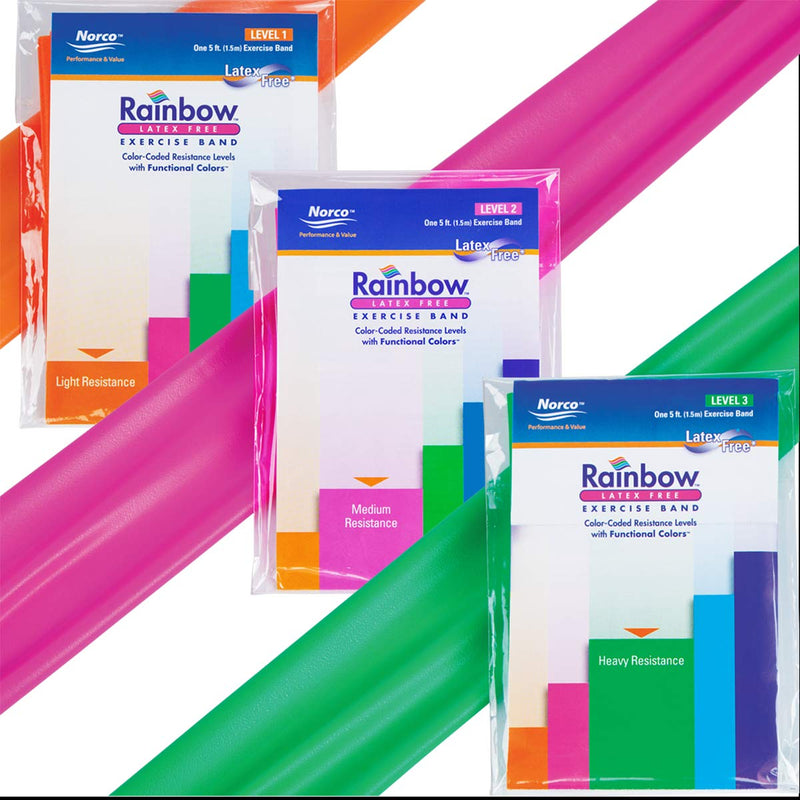 Load image into Gallery viewer, Rainbow™ Latex-Free Exercise Bands Multi-Packs
