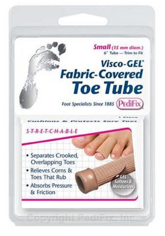 Pedifix Visco-GEL Fabric-Covered Toe Tube, Each