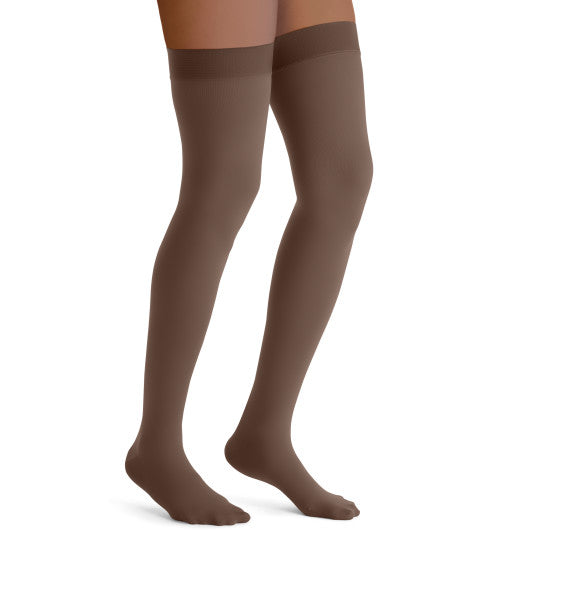 Load image into Gallery viewer, JOBST Women&#39;s Opaque Thigh High Dot 20-30 mmHg Closed Toe
