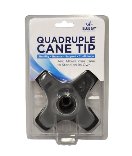 Load image into Gallery viewer, Blue Jay Stand Up For Your Cane Quadruple Cane Tip 3/4&quot; Dia
