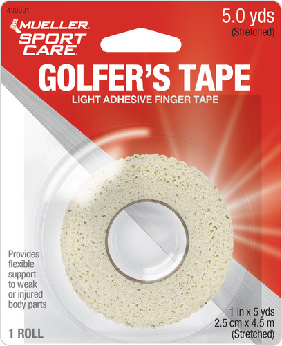 Load image into Gallery viewer, Mueller Golfer&#39;s Grip Tape, Lightweight, Conforming Elastic Tape, 1&quot;X5 Yds Ea
