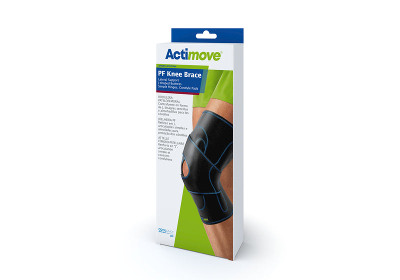 Load image into Gallery viewer, Actimove® Sports Edition PF Knee Brace Lateral Support Simple Hinges, Condyle Pads J-Shaped Buttress
