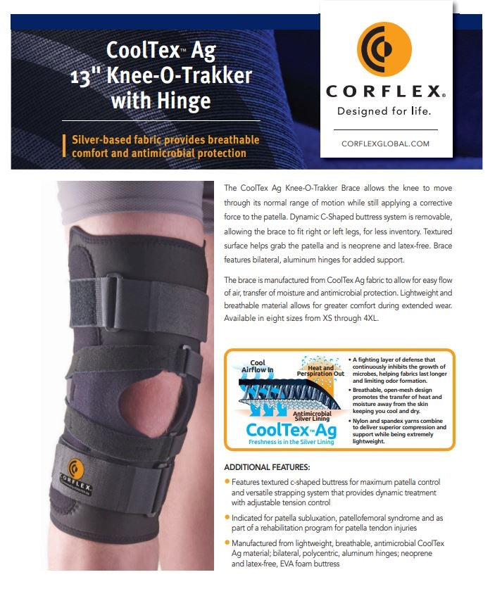 Load image into Gallery viewer, Corflex Cooltex™ AG 13” Knee-O-Trakker with Hinge
