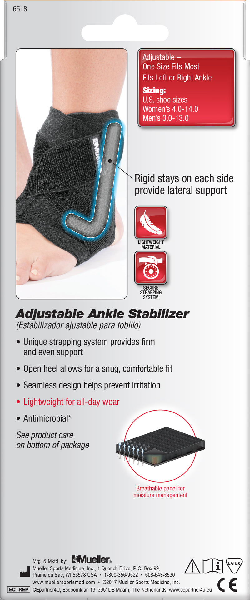 Load image into Gallery viewer, Mueller Adjustable Ankle Stabilizer Criss-Cross Strapping
