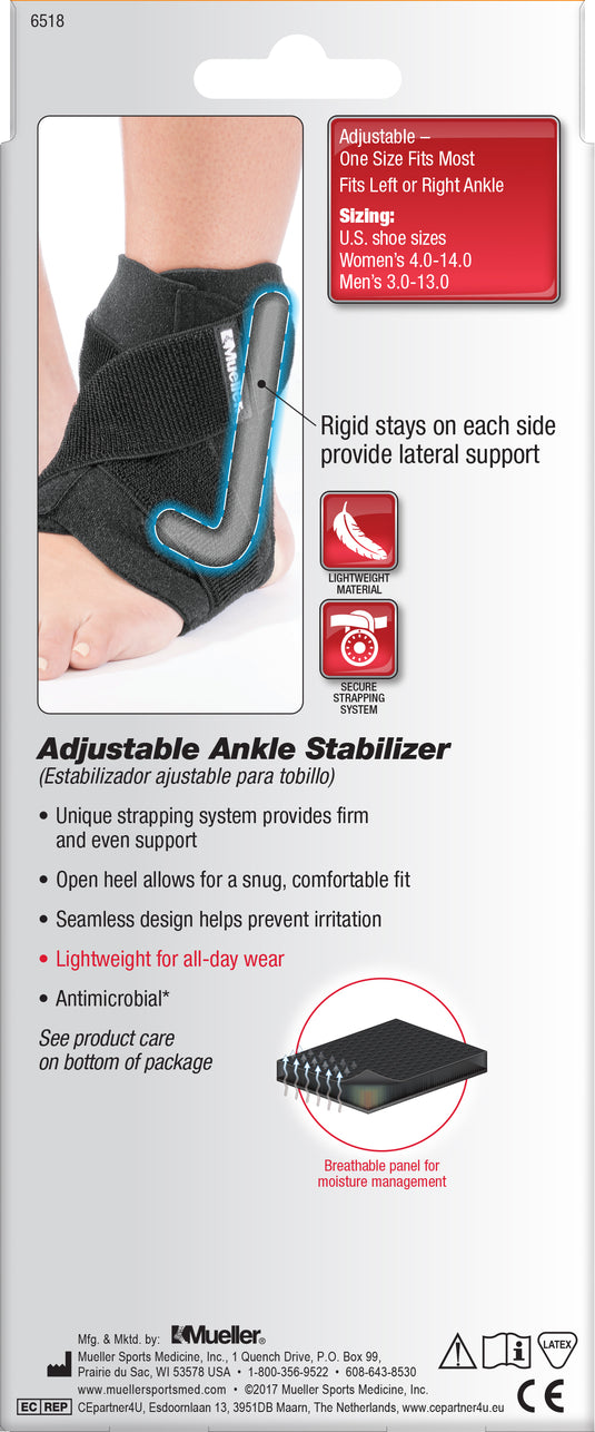 Mueller Adjustable Ankle Stabilizer Criss-Cross Strapping