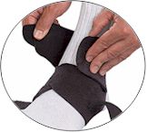 Load image into Gallery viewer, Mueller Adjustable Ankle Support, Black - One Size Fits Most
